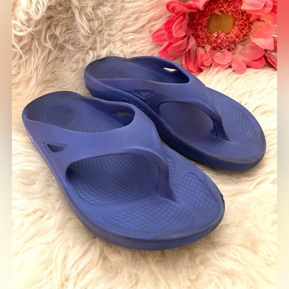 OOFOS Ooriginal Sandal thong flip flop recovery comfort lavender W 8